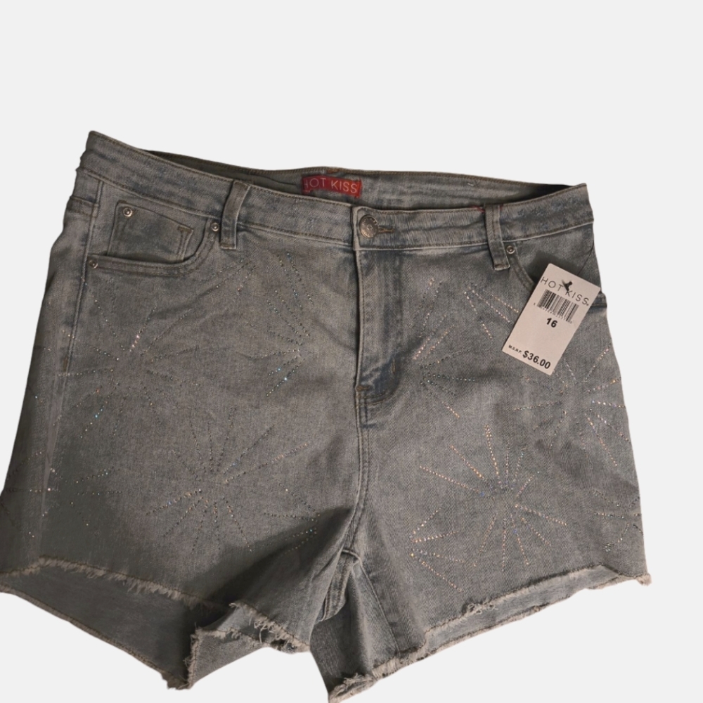 NWT RHINESTONE SHORTS SIZE 16